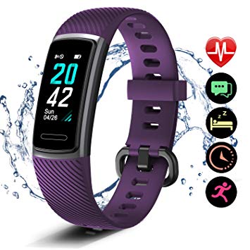 Letsfit Fitness Trackers, Activity Tracker with Heart Rate Monitor, Pedometer Watch with Sleep Monitor, Step Calorie Counter, Smart Bracelet for Women and Men