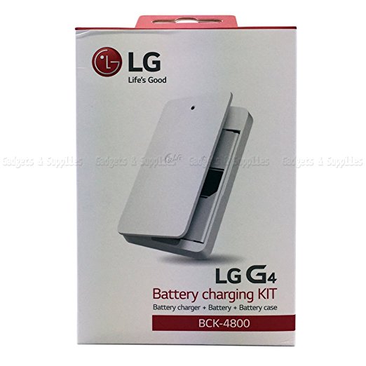Genuine OEM Original LG Spare Extra Regular Standard Li-Ion Extended Battery 3000mAh BL-51YF (OR) Battery Charging Dock Cradle Charger Kit BC-4800 For LG G4 Phone H815 H811 H810 VS986 VS999 US991 F500 LS991 (1x Battery   1x Charger)