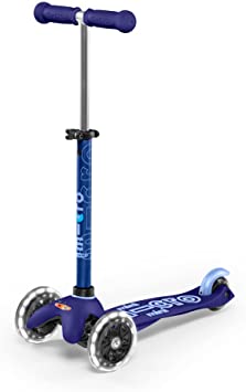 Micro Kickboard - Mini Deluxe LED 3-Wheeled, Lean-to-Steer, Swiss-Designed Micro Scooter for Preschool Kids with LED Light-up Wheels, Ages 2-5