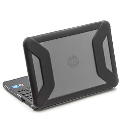 MAX Cases Extreme Shell for HP Extreme 11" Chromebook G5 EE Clamshell Case, Offers Dual Layer Protective Shell, Shock and Impact Protective Cover - Black