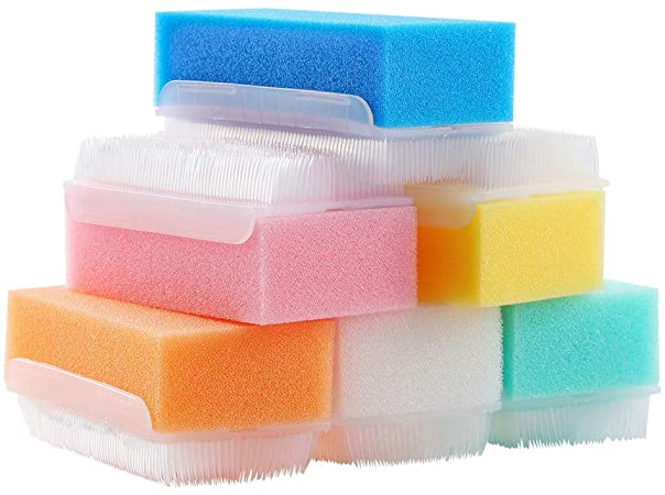MUNKCARE Disposable Surgical Scrub Brush- Dry Sponge Brushes with Nail Cleaner, Blister Packing Surgical Brushes Hands Cleaning Sponge, Box of 30