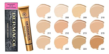 Dermacol Make-up Cover - Waterproof Hypoallergenic Foundation 30g 100% Original Guaranteed from Authorized Stockists (218)