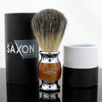 The House of Saxon 100 Real Badger Shaving Brush for Best Shave
