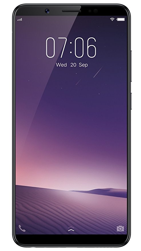 New Vivo V7  Unlocked Dual SIM (4G 4G) 5.99" Fullview Display- 4GB RAM- 16MP Primary 24MP Front Facing Camera- BLACK- 64GB