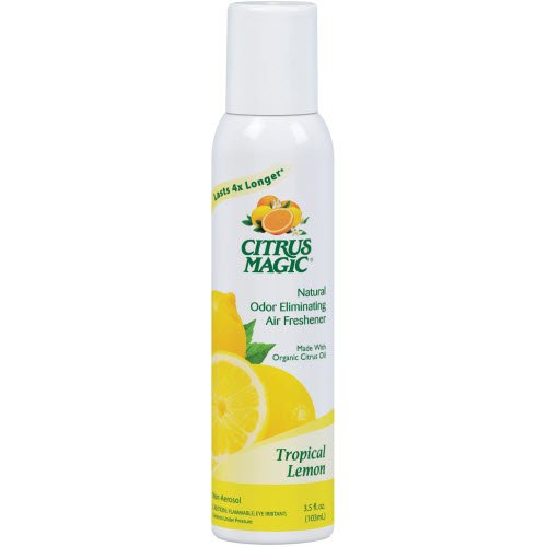 Citrus Magic Natural Odor Eliminating Air Freshener Spray, Tropical Lemon, 3.5-Ounce