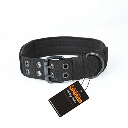 Excellent Elite Spanker Tactical Nylon Dog Collar with Metal D Ring & Buckle