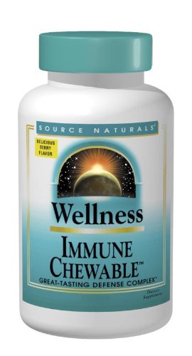 Source Naturals Wellness Immune Chewable, Great-Tasting Defense Complex, 60 Wafers