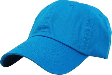 Unisex Cotton Cap Adjustable Plain Hat. Polo Style Low Profile (Unstructured)