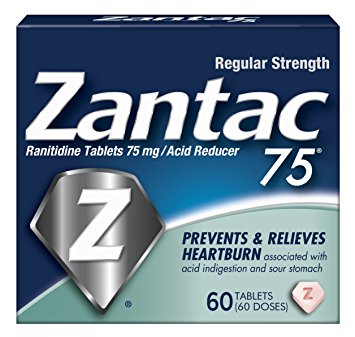 Zantac 75 Regular Strength Tablets, 60 Count