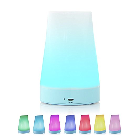 Color You Wireless LED Night Light Multicolor Atmosphere Lamp, USB Rechargeable Dimmable Night Lamp for Bedroom, Nursery Room, Study Room, Candle Light Dinner (2 W)
