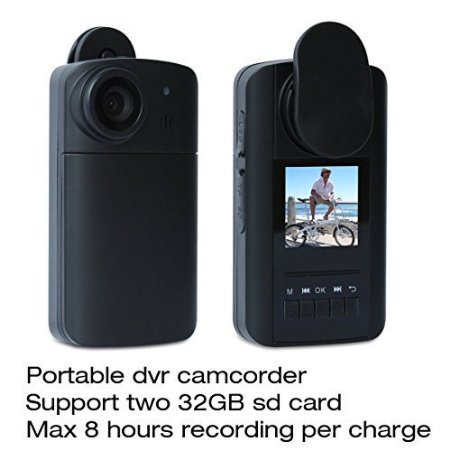 Conbrov Hd90 Hd Mini Pocket Time Lapse Video Camcorder Security Wearable Camera Recorder Dv for Max 8 Hours Recording Per Charge