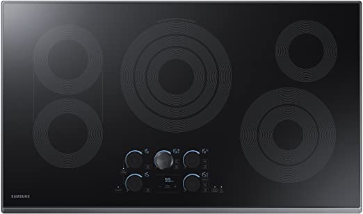 Samsung NZ36K7570RG 36 Black Stainless 5 Burner Electric Cooktop NZ36K7570RG/AA