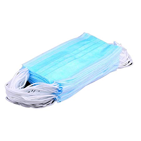 50Pcs Disposable 3-Layer Masks, Anti Dust Breathable Disposable Earloop Mouth Face Mask, Comfortable Medical Sanitary Surgical Mask