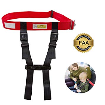 Ottolives Child Airplane Travel Safety Harness Approved by FAA, Clip Strap Restraint System with Safe Airplane Cares Restraining Fly Travel Plane for Toddler Kids Child Infant