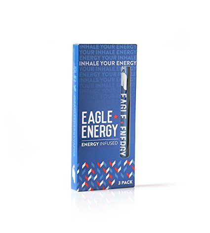 Eagle Energy Caffeine Infused Inhaler, Sugar-Free Energy Drink Alternative, 3 Pack