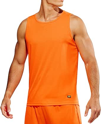 MIER Men's Tank Tops Quick Dry Swim Athletic Gym Running Muscle Beach Sleeveless Workout Shirts for Men