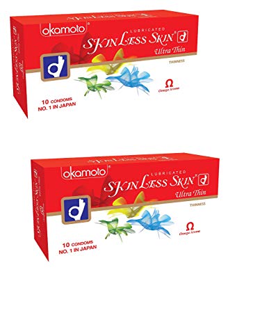 Okamoto Skinless Skin Condoms - Ultra Thin - 2.00(10Pcs In One Pack)