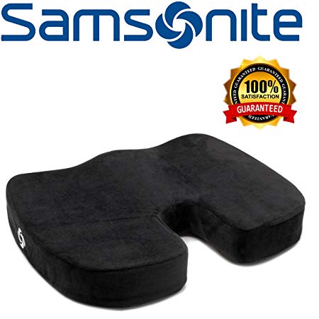 Samsonite SA5450 \ Orthopedic Cushion \ Helps Relieve Pain \ 100% Pure Memory Foam \ Fits Most Seats