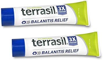 Terrasil Balanitis Relief 2 Pack 14g - 100% Guaranteed, Patented All-natural, gentle, soothing skin relief ointment for relief from irritation, itch, redness and inflammation, Balanitis symptoms