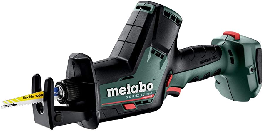 Metabo 602366840 18 LTX SSE BL 18V Cordless Compact Reciprocating Saw -Bare Tool