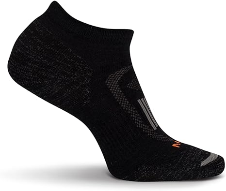 Merrell Men's and Women's Zoned Cushioned Wool Hiking Low Cut Socks-1 Pair Pack-Breathable Arch Support