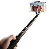 Halcyon T Wireless Selfie Stick Pro Bluetooth Monopod for iPhone 6s 6 5 5s Samsung Galaxy 6 6 Edge HTC and GoPro Black