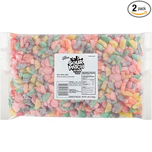 Sour Patch Fruits Sweet and Sour Gummy Candy, 5 Pound Bulk Bag(Pack of 2)