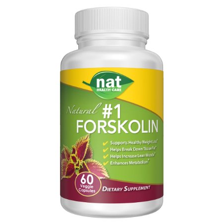 #1 Pure Forskolin- Energy Boost- Weight Loss Formula - Melts Belly Fat (1 serving per day)
