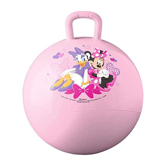 Hedstrom Minnie Mouse Happy Helpers Hopper Ball, Hop Ball for Kids,  15 Inch