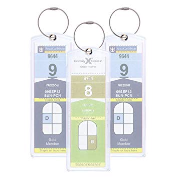 Cruisetags, NARROW Cruise Ship Luggage Tags (Riveted 4 Pack)
