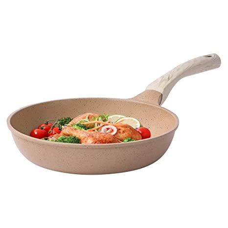 CAROTE Non Stick Frying Pan, Nonstick Fry pan, Omlette Egg Pan, Granite pan for Cooking, 26cm