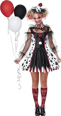 Womens Creepy Clown Costume