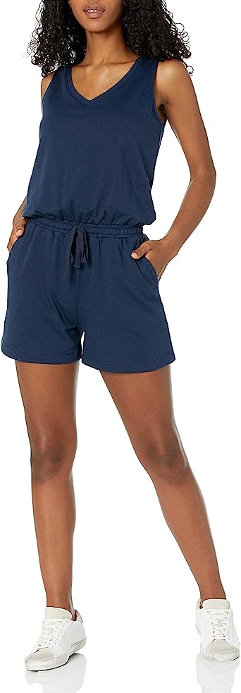 Amazon Essentials Womens Studio Terry Fleece Romper