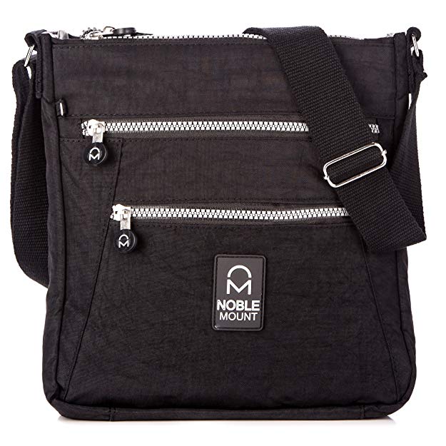 Noble Mount Crinkle Nylon 'Explorer' Crossbody Handbag