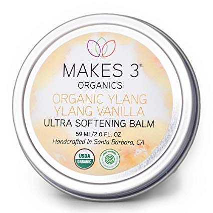 Makes 3 Organics Organic Ylang Ylang Hand Balm, Vanilla, 1.8 Fluid Ounce