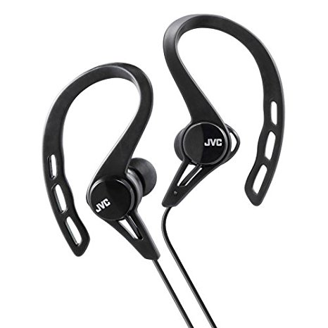 JVC HAECX20B Sports Clip Inner Ear Headphones, Black