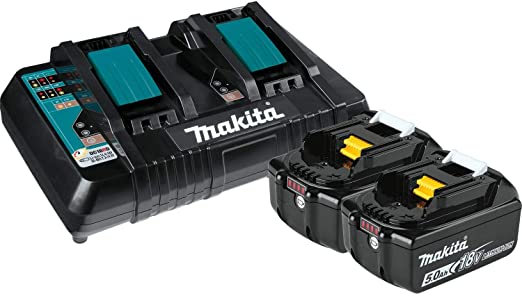 MAKITA Y-00359 18V 2 x (5.0 Ah) Li-Ion Battery & Dual-Port Charger Kit