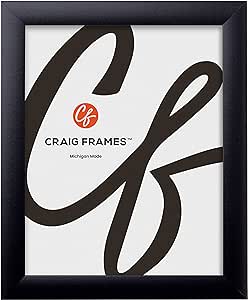 Craig Frames 20x27 Puzzle Frame, 1" Contemporary Matte Black, Wall Hanging