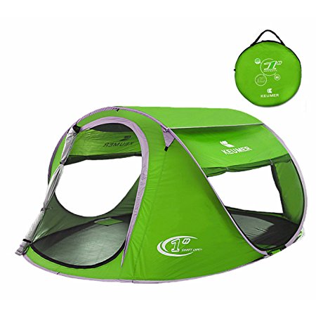 Pop Up Tent Automatic Instant Setup Water Resistant Ventilation and Anti-UV for 2-3 Person for Backpacking and Camping