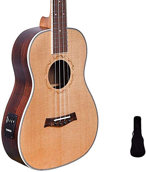 Kadence Ukulele/Guitalele Solid Spruce Top, Rosewood Back With Equalizer and Bag. Ukelele Solid top series (Baritone 30")