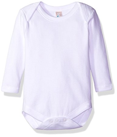 Baby Jay White Long Sleeve Onesie - Ultra Soft Cotton Undershirt - Boys and Girls Baby and Toddler Bodysuit