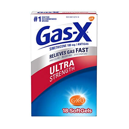 Gas-X Ultra Strength Softgel for Fast Gas Relief, 18 count