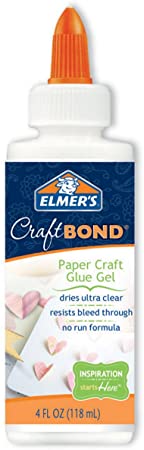 Elmer's, Clear E433 Bond Paper Craft Glue Gel, 4-Ounce, 4 oz