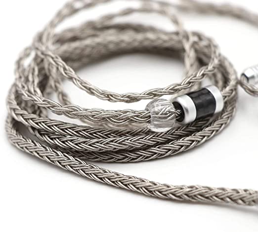 Linsoul Tripowin Zonie 16 Core Silver Plated Cable SPC Earphone Cable (2pin 0.78-3.5mm, Grey)