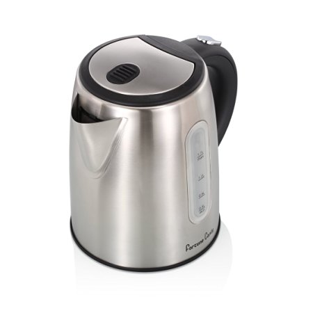 Fortune Candy KS1070S Electric Kettle Otter Controller Cordless , 1.7L (Stainless Steel)