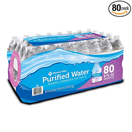 Member's Mark Purified Water 8 oz. bottle, 80 pk. A1