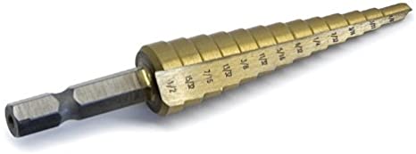 Titan 16501 1/8" to 1/2" #1 Step Drill Bit