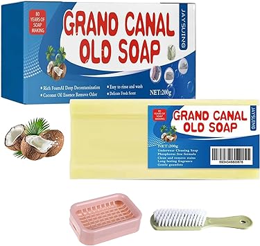 The Magic Soap, Grand Canal Old Soap, Magic Soap Bar Stain Remover, Grand Canal Soap Bar, Laundry Bar Soap, Underwear Cleaning Soap and Remove Stain Clothes (1pcs)