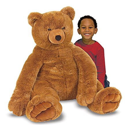 Melissa & Doug Jumbo Brown Teddy Bear