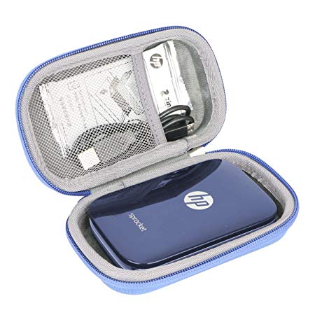 Hard Travel Case for HP Sprocket Portable Photo Printer by co2CREA (Blue)